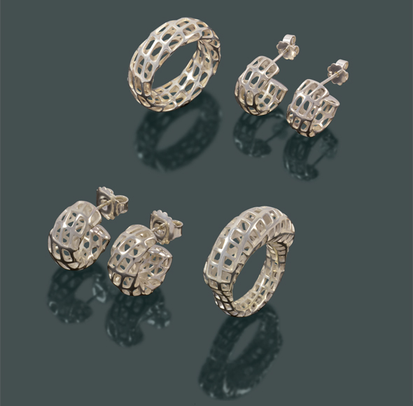 digital filigree - Ohrring_Ring_Sets