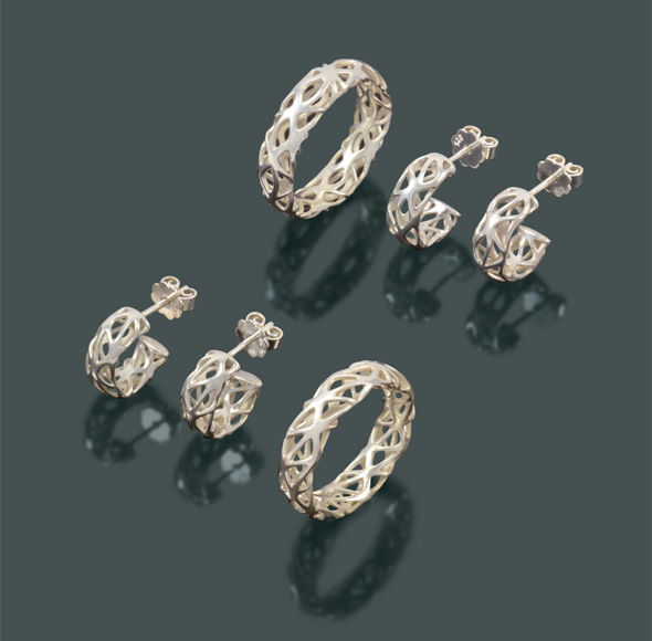 digital filigree - Ohrring_Ring_Sets